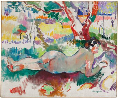 Étude inversée, nu sous les arbres, Villa Demiere - Henri Charles Manguin