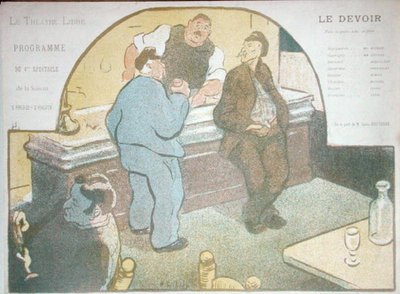 Programme de la saison 1892-3 au Théâtre Libre, Paris pour la pièce 