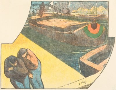 Theaterprogramm für "Boubouroche" und "Valet de coeur (Pikbube)" - Henri-Gabriel Ibels