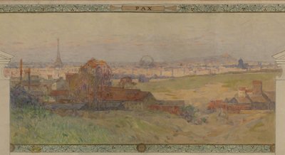 Esquisse pour la Salle des Fêtes à la mairie de Vanves : Pax, entre 1902 et 1903 - Henri Gaston Darien