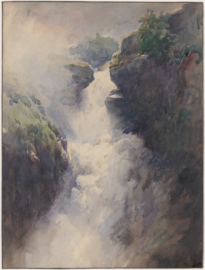 Une cascade dans les montagnes - Henri-Joseph Harpignies