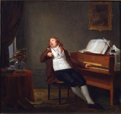 Portrait du pianiste et compositeur Johann Ladislaus Dussek (1760-1812) par Danloux, Henri-Pierre (1753-1809) - Henri Pierre Danloux