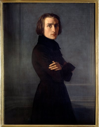 Portrait de Franz Liszt - Henri (1814 82) Lehmann