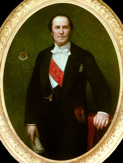 Portrait du baron Eugène-Georges Haussmann, préfet de Paris (1809-1891). Il est à l