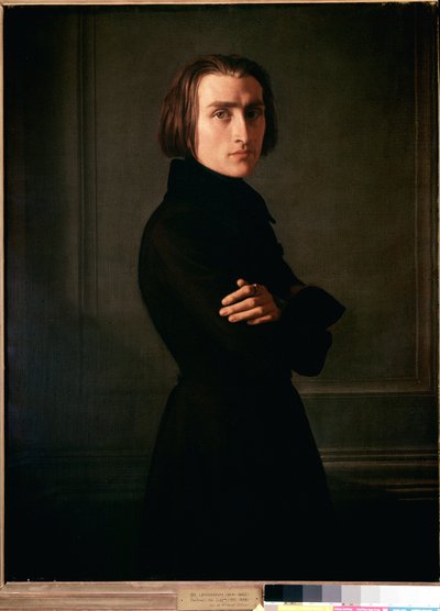 Portrait de Franz Liszt - Henri (1814 82) Lehmann