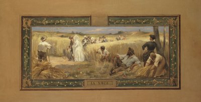 Esquisse pour la salle des mariages de la mairie du 14e arrondissement : Le Mariage - Henri Adrien Tanoux