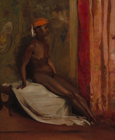 Femme africaine assise - Henri Alexandre Georges Regnault