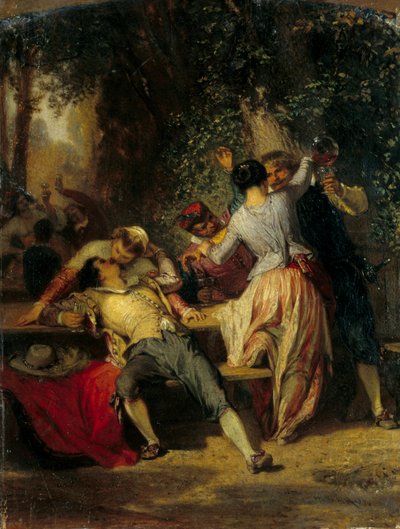 Scène de cabaret Couples dansant et s