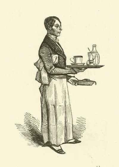 Le Serveur de Café - Henri Bonaventure (after) Monnier