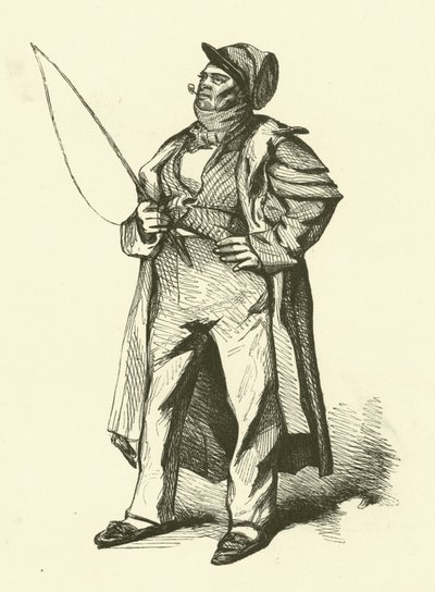 Le conducteur de coucou (gravure) - Henri Bonaventure (after) Monnier