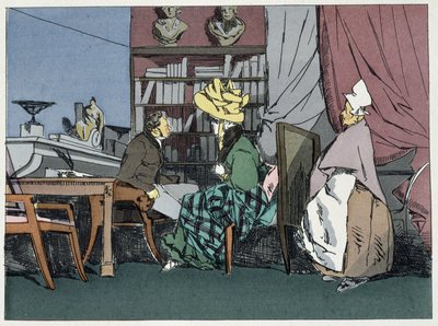M. le chef de division donnant une audience - dans « Mœurs administratives » par Henri Monnier - Henri Bonaventure Monnier