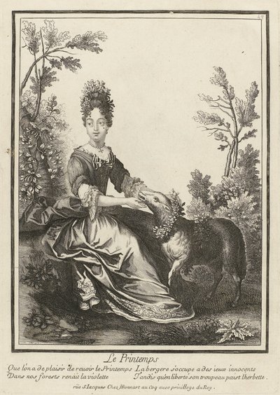 Printemps (Personnifications des quatre saisons) - Henri Bonnart (possibly)