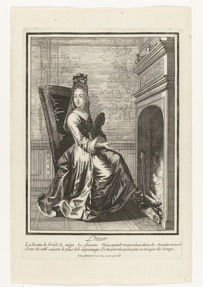 Hiver (Personifications des quatre saisons) - Henri Bonnart (possibly)