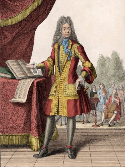 Portrait de Jean-Baptiste Lully (1632-1687) - Henri Bonnart