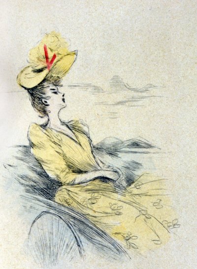 Une femme rêvant - Henri Boutet