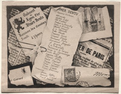 Invitation à dîner, vers 1882 - Henri Charles Guérard