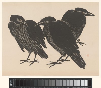 Trois corbeaux - Henri Charles Guérard