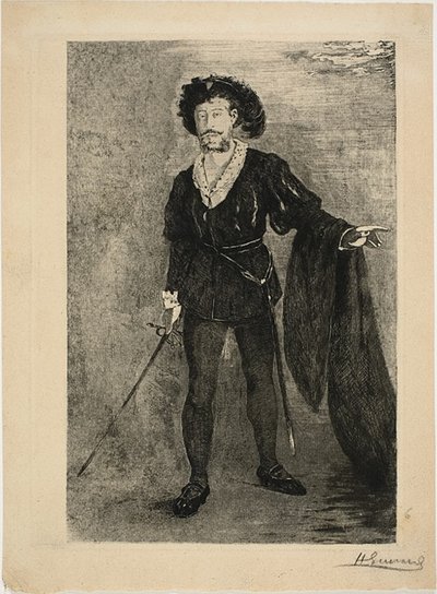 Faure dans le rôle de Hamlet - Henri Charles Guérard