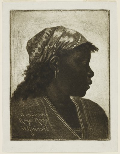 Tête de négresse, vers 1888 - Henri Charles Guérard