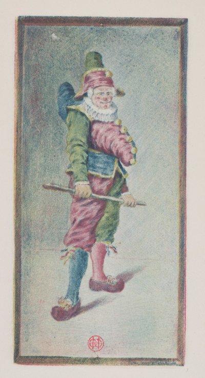 Polichinelle, trois-quarts à droite - Henri Charles Guérard