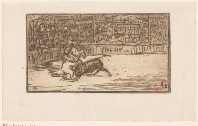 Toreador dans une arène - Henri Charles Guérard