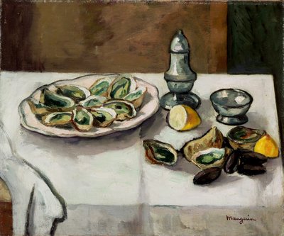 Nature morte avec huîtres - Henri Charles Manguin