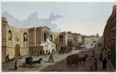 Fontaine de la rue de Grenelle, vers 1820 dans « Vues de Paris » par Courvoisier 1827 - Henri Courvoisier Voisin