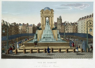 La fontaine des Innocents, vers 1820 - Henri Courvoisier Voisin