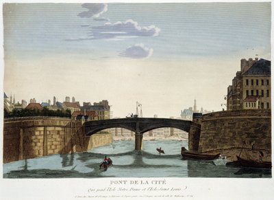 Le Pont de la Cité - dans Vues de Paris par Courvoisier - Henri Courvoisier Voisin