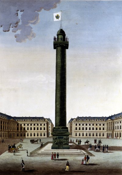 Place Vendôme - dans Vues de Paris par Courvoisier - Henri Courvoisier Voisin