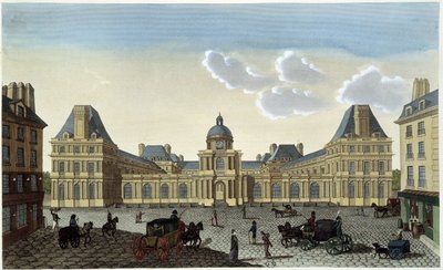 Vue du Palais du Luxembourg, vers 1820 - dans "Vues de Paris" par Courvoisier - Henri Courvoisier Voisin
