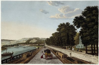 Vue de la terrasse du Parc St Cloud - dans "Vues de Paris" par Courvoisier - Henri Courvoisier Voisin