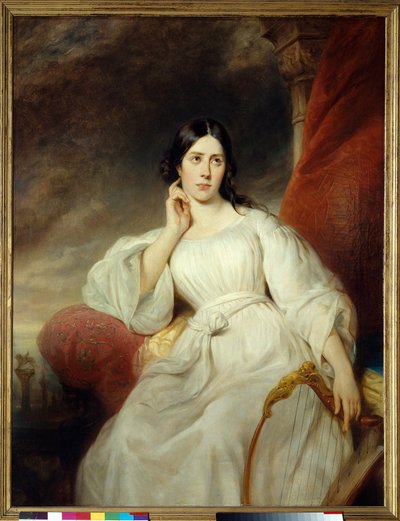 Portrait de Maria Garcia dite la Malibran (1808-1836) chanteuse dans le rôle de Desdémone pour « Othello » de Gioachino Rossini - Henri Decaisne
