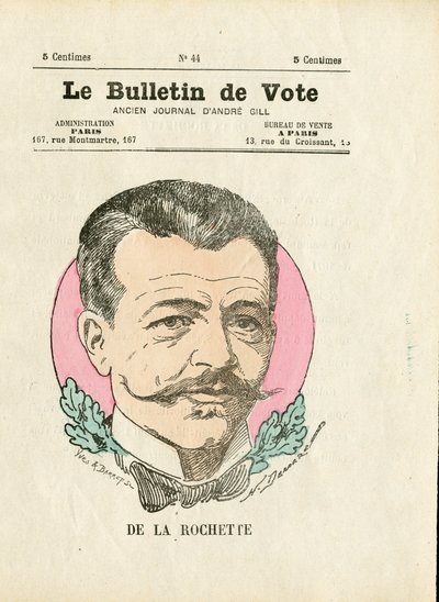 Bulletin 2e série, Satirique en Couleurs : De la Rochette - Illustration d