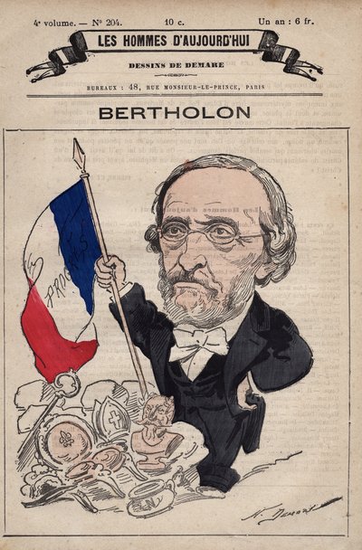 Caricature de Christophe Bertholon 1808-1885 de 