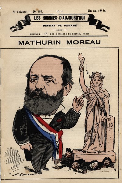 Caricature de Mathurin Moreau (1822-1912) de 