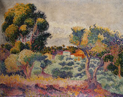 Eucalyptus et oliveraie - Henri Edmond Cross