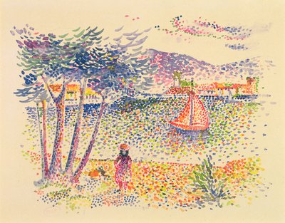Voiliers au bord de la mer - Henri Edmond Cross