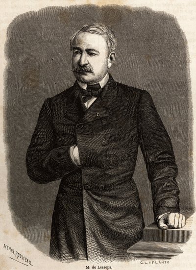 Portrait de Ferdinand de Lesseps (1805-1894) - Henri Emilien Rousseau