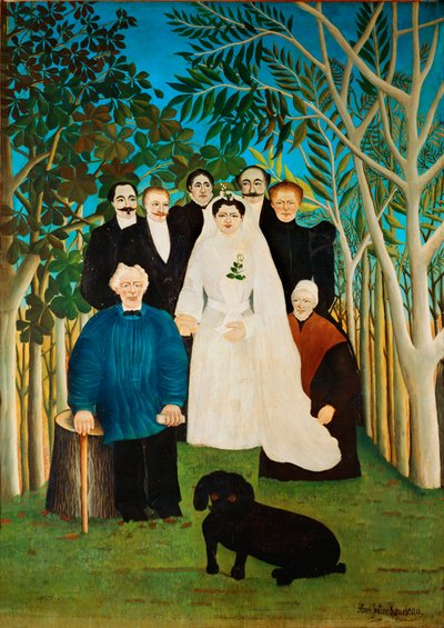 Le mariage (huile sur toile) - Henri Emilien Rousseau