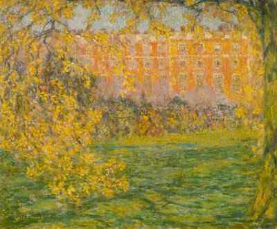 Automne, Hampton Court - Henri Eugene Augustin Le Sidaner