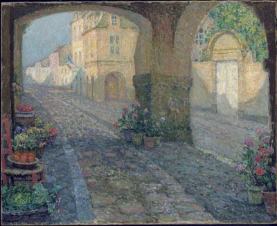 La Boutique de Vieux Porche - Henri Eugene Augustin Le Sidaner