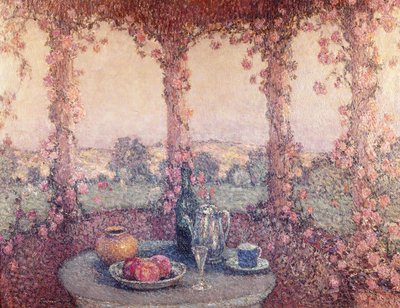 La Table sous la Tonnelle - Henri Eugene Augustin Le Sidaner