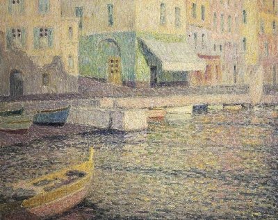 Port à Villefranche-sur-Mer - Henri Eugene Augustin Le Sidaner
