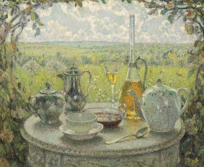 Postimpressionnisme : Table, Printemps - Henri Eugene Augustin Le Sidaner