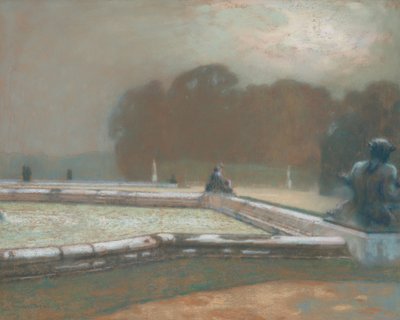 Statues, Le Jardin de Versailles, 1900 - Henri Eugene Augustin Le Sidaner
