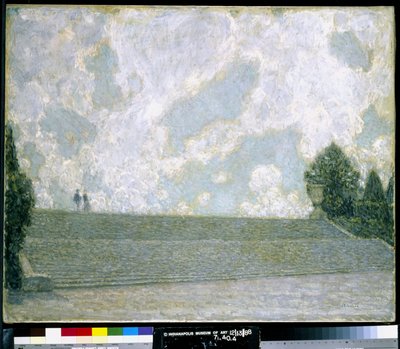 Les marches du palais de Versailles - Henri Eugene Augustin Le Sidaner