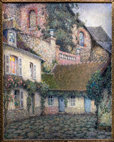 La maison du soir (huile sur toile) - Henri Eugene Augustin Le Sidaner