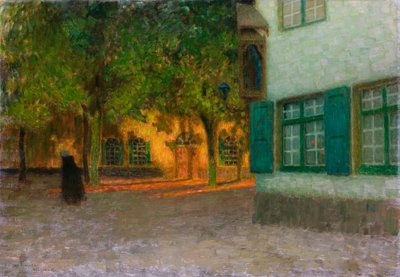 La maison aux volets verts - Henri Eugene Augustin Le Sidaner