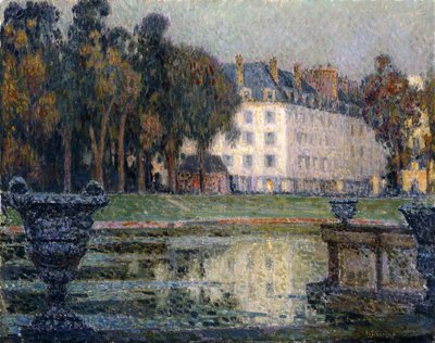 La Fontaine de Neptune au crépuscule - Henri Eugene Augustin Le Sidaner